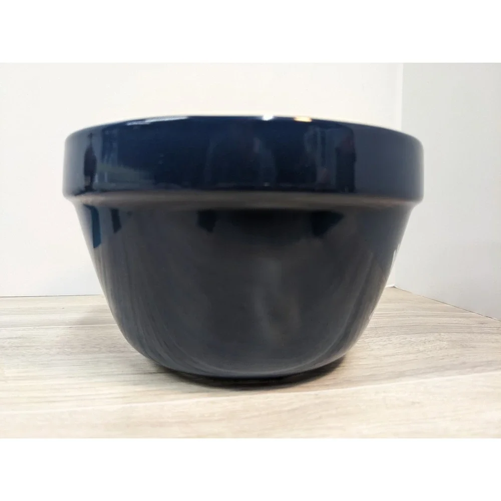 Mason Cash Navy Blue No 42 Mixing Bowl 650ml 22oz Ceramic Baking Goods England